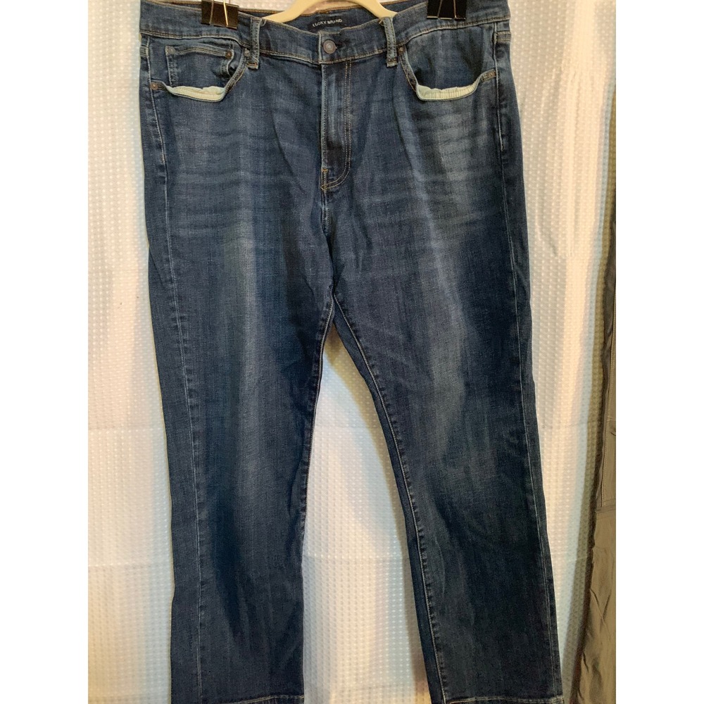 Lucky Brand Mens Straight Leg‎ Blue Denim Jeans Medium Wash W38 L30